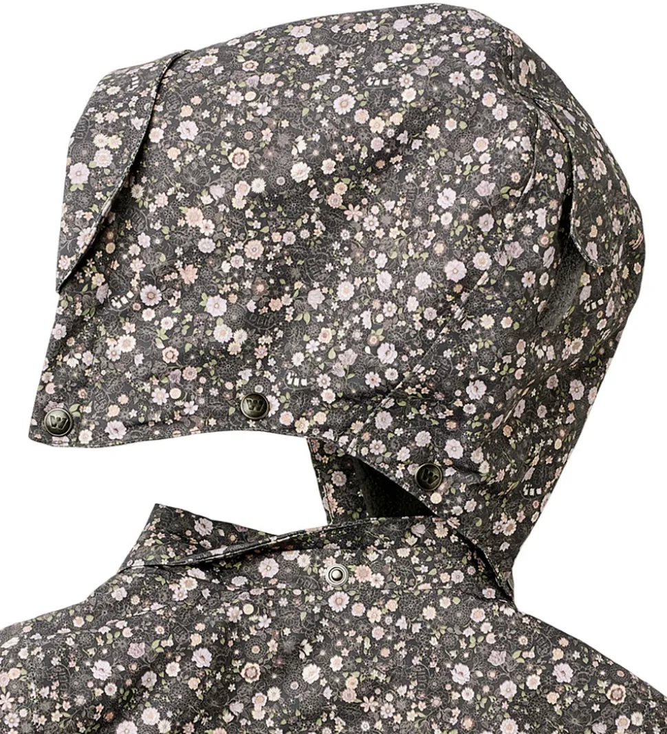 Wheat Vinterjakke - Tove - Black Sea Open Flowers