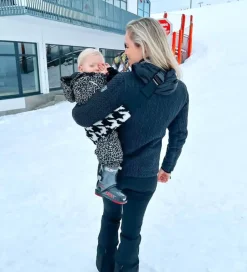 Wildride Bæresele - Teddy Houndstooth - Hvid/Black Pied de poule